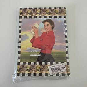 Anne Taintor Vintage Style Crazy Cat Lady Notebook Retro Collage Journal NEW